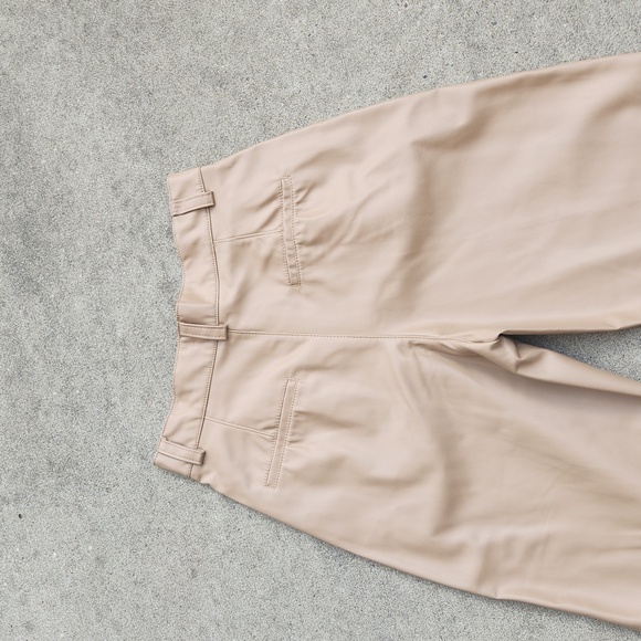 ZARA FAUX LEATHER PANTS - Picture 11 of 15